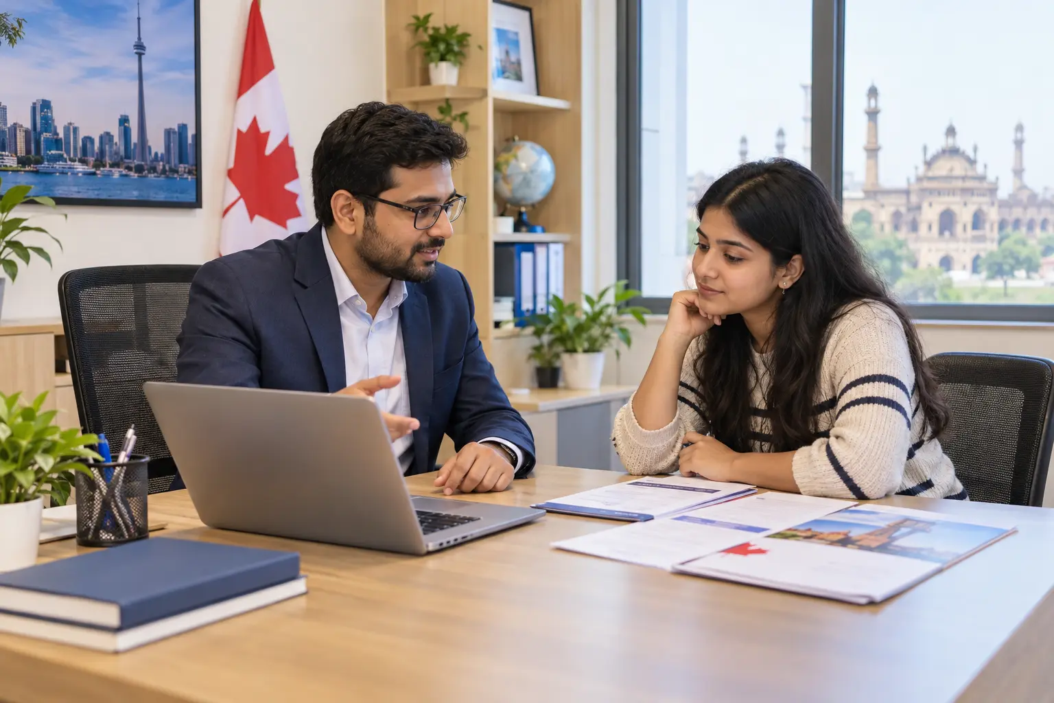 Study Abroad Consultation in a Modern Office2